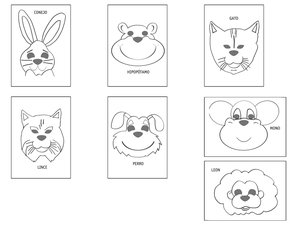 CARETA CART. ANIMALES DECORABLES PACK 14