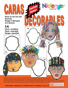 CARETA CART. CARAS DECORABLES PACK 14