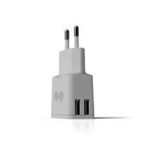 CARGADOR GROOVY PARED 2xUSB 2,4A
