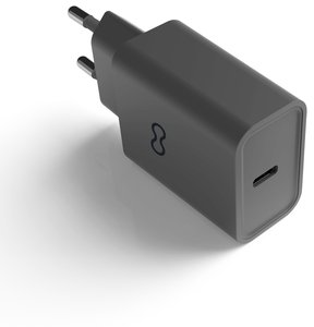 CARGADOR GROOVY PARED USB-C 20W NEGRO