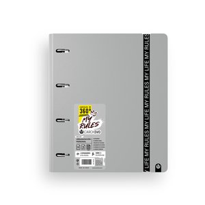 CARPEBLOC CARCH. FOAM A4 4AN.100H GREY