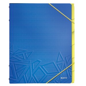 CARP.CLASIF.LEITZ A4 PP 6 SEP.AZUL