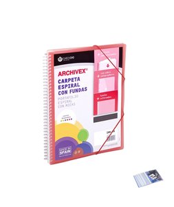 TAR.CARCH.ESP.PP.ARCHIVEX A4 CG 80 F ROJ