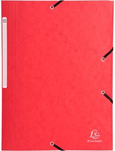 CARPETA SOLAP.EXACOMPTA CART. A4 ROJO