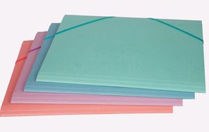 CARPETA SOLAPAS CARTON Fº AZUL P