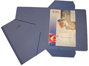 CARPETA GOM.Y SOLAP.SARO CART. 4º AZUL