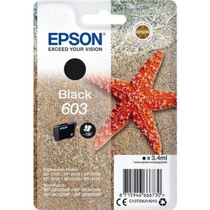 CART.IJ.EPSON T03U140 Nº603 NEGRO