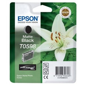CART.IJ.EPSON T059840 R2400 NEGRO MATE