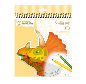 BLOC CLAIR. GRAFFY 3D DINOSAURIOS
