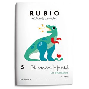 CUADERNO RUBIO A5 EDU. INF. 5 LOS DINOS