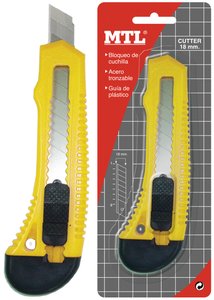 CUTTER MLT 18 mm. con GUIA PLASTICO