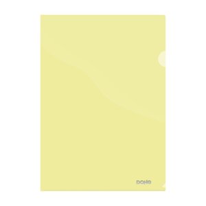 DOSSIER ANG.RECT.DOHE PP 180µ A4 AMARIL.