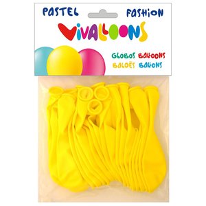 GLOBO FASHION PASTEL AMARILLO BOLSA 20