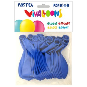 GLOBO FASHION PASTEL AZUL MEDIO BOLSA 20