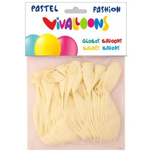 GLOBO FASHION PASTEL BLANCO BOLSA 20