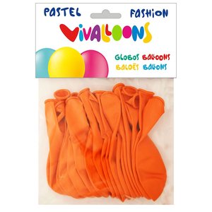 GLOBO FASHION PASTEL NARANJA BOLSA 20