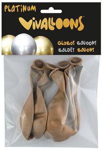 GLOBO PLATINUM ORO ROSA BOLSA DE 6