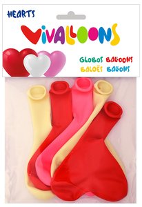 GLOBOS CORAZON BOLSA DE 5