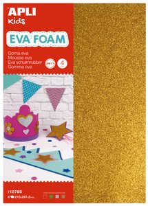 GOMA EVA  APLI HOJA 20x30 PURPUR.4 hj
