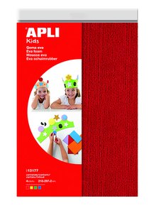 GOMA EVA  APLI HOJA 20x30 TOALLA 4 hj