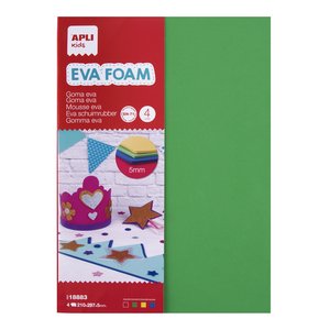 GOMA EVA  APLI HOJA 21x30 BOLSA 4
