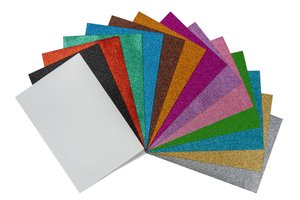GOMA EVA FAIBO PURPURINA 20x30 PLATA