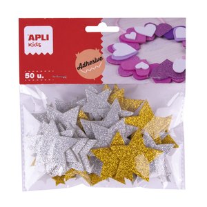 GOMA EVA APLI FORMAS ESTRELLAS B/50