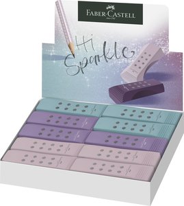 GOMA BORRAR FABER CASTELL SPARKLE C/20