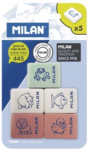 GOMA BORRAR MILAN 445 FLEXIBLE BLISTER 5