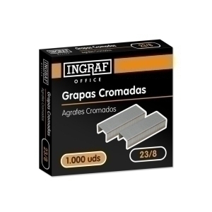 GRAPAS OFFICE GRUESOS 23/8 GALV.cj.1000