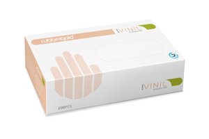 GUANTES RUBBEGOLD VINILO TALLA L C/100