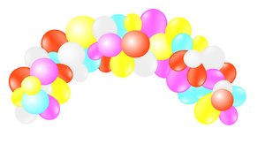 GUIRNALDA VIVALLOONS COLORES PASTEL FAS