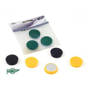 IMANES REDONDOS FAIBO 30 mm VERDE B/3