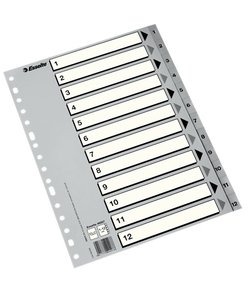 INDICE ESSELTE PP NUM.Fº ps.1-12 IND.B/N