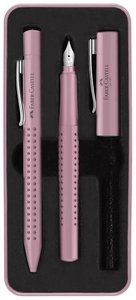 JUEGO BOL+PLUMA FABER GRIP 2010 ROSA
