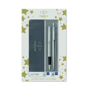 JUEGO BOL+PLUMA PARKER JOTTER ACERO CT