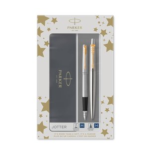 JUEGO BOL+PLUMA PARKER JOTTER ACERO GT