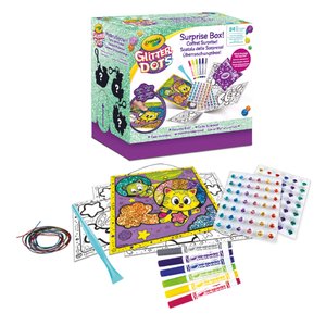 JUEGO CRAYOLA GLITTER DOTS CAJA SORPRESA