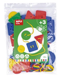 JUEGO EDUC. APLI BOTONES ENSARTABLES 48