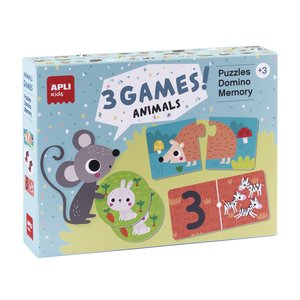 JUEGO APLI KIDS 3 EN 1 GAMES ANIMALES