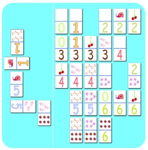JUEGO KLUGER DOMINO NUMEROS