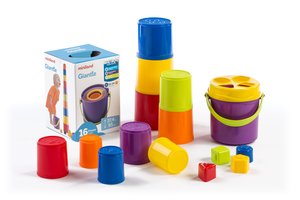JUEGO GIANTTE: CUBO+ VASITOS APILABLES