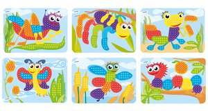 JUEGO MINILAND PEGS 10mm BICHOS P/6