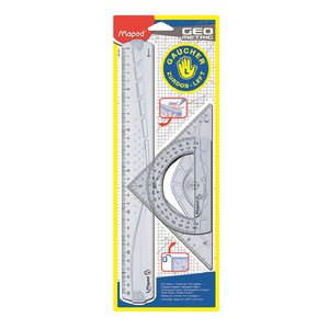 KIT 3 REGLAS GEOMETRIC MAPED PARA ZURDOS