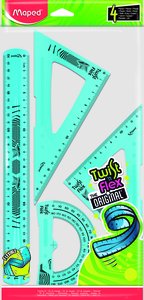 KIT 4 REGLAS TWIST & FLEX IRROMPIBLE MAP