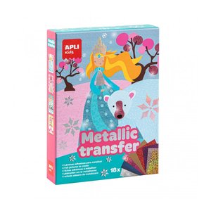 KIT APLI KIDS METALLIC TRANSFER PRINCESA