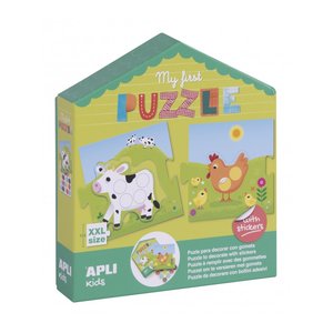 KIT APLI KIDS MY FIRST PUZZLE + STICKERS