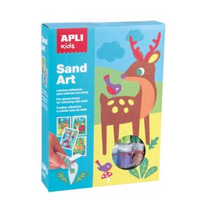 KIT APLI KIDS SAND ART COLOREA CON ARENA
