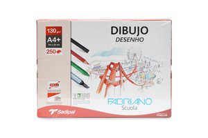 LAMINA DIBUJO FABRIANO A4+ G.NAT. C/250