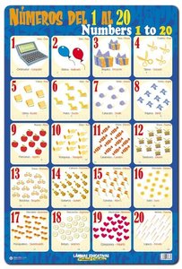 LAMINA ESCOLAR ERIK NUMEROS DEL 1 AL 20
